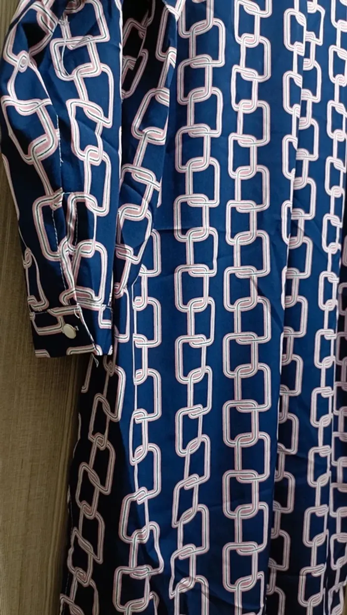 Long tunique robe rose et bleu - photo numéro 7