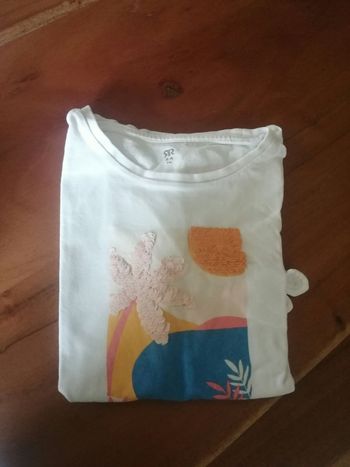 Tee shirt ,fille ,strass ,8ans,la redoute 