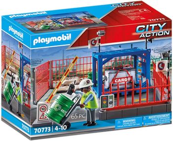 Playmobil City Action 70773 Espace de Stockage Port Le Cargo