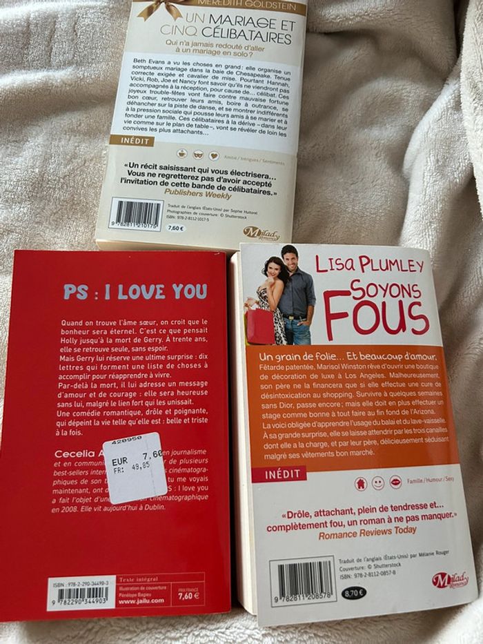 Lot de livres de poche thème romance - photo numéro 2