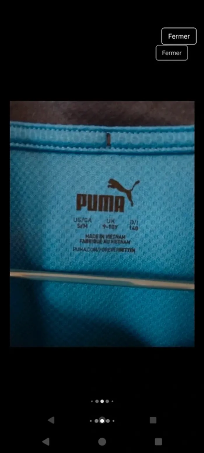 T-shirt original Puma Italia - photo numéro 5