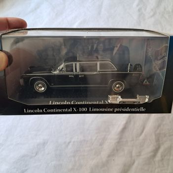 Lincoln continental Limousine X-100 Lyndon Baines Johnson Ech 1/43 Editions Atlas