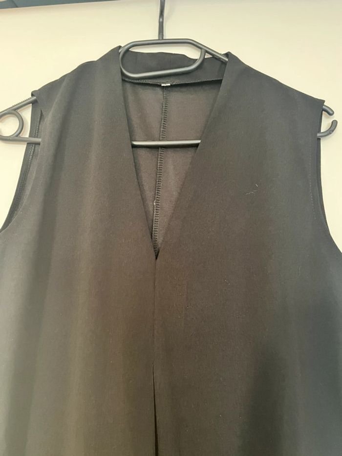 Robe Noir Longue Fendue sur les côtés - photo numéro 5