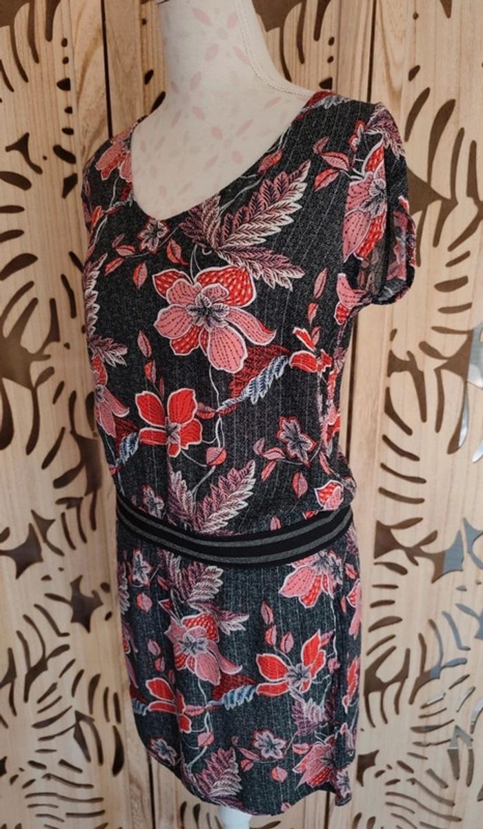 Robe imprimée fleurs bande élastique T 36 Grain de malice - photo numéro 4
