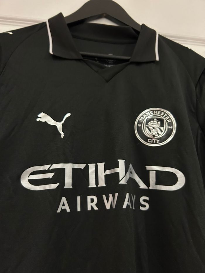 Maillot Football Foot Manchester City Noir Taille M - photo numéro 2