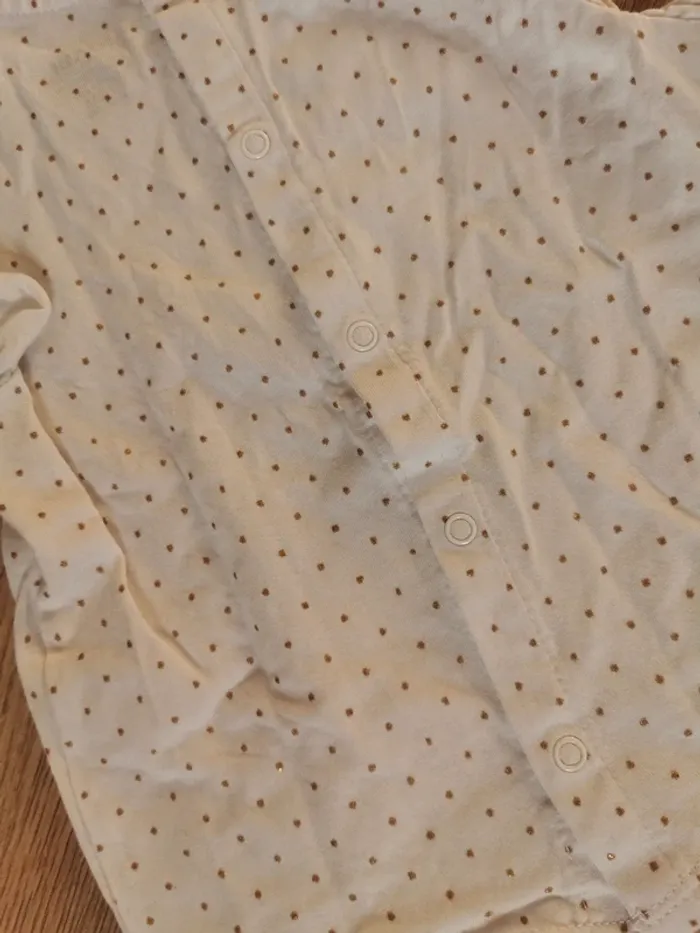 T shirt à pois avec bandeau 12 mois - photo numéro 6