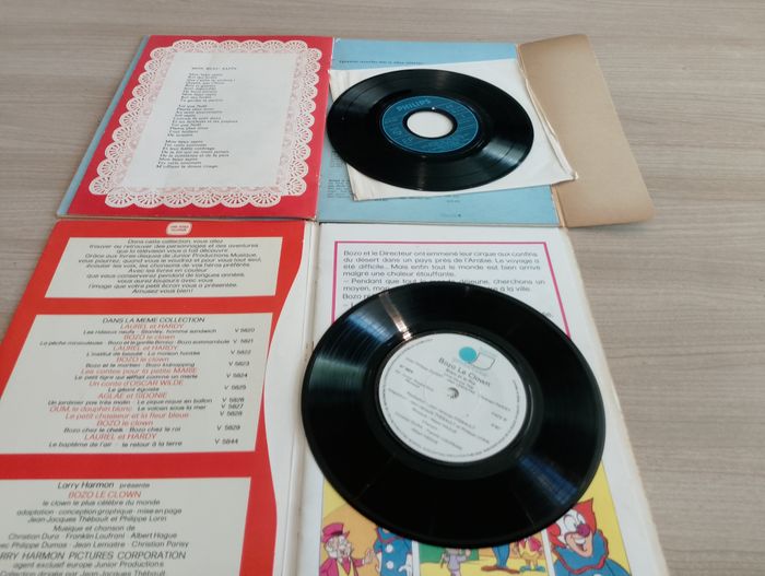 Lot de 2 45 tr, Bozo le clown et Nana chante Noël - photo numéro 3