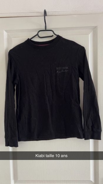T shirt manche longue noir