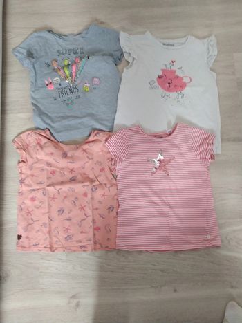 4 tee shirts manches courtes