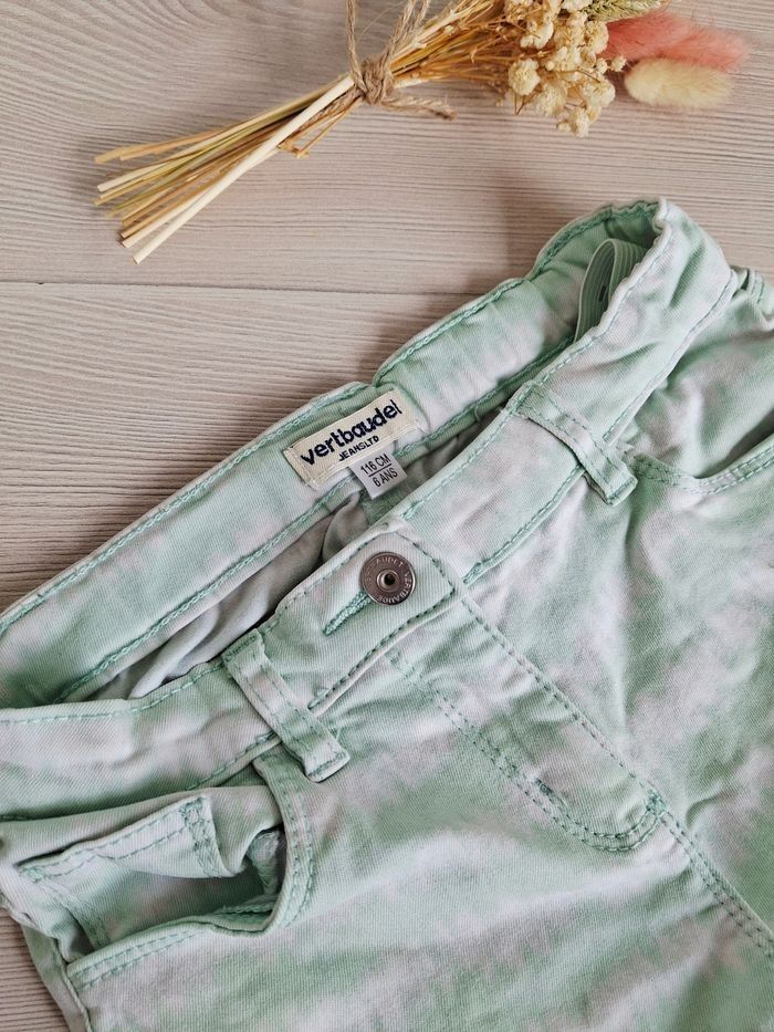 Short tie & dye vert/blanc Vertbaudet – Taille 6 ans - photo numéro 3