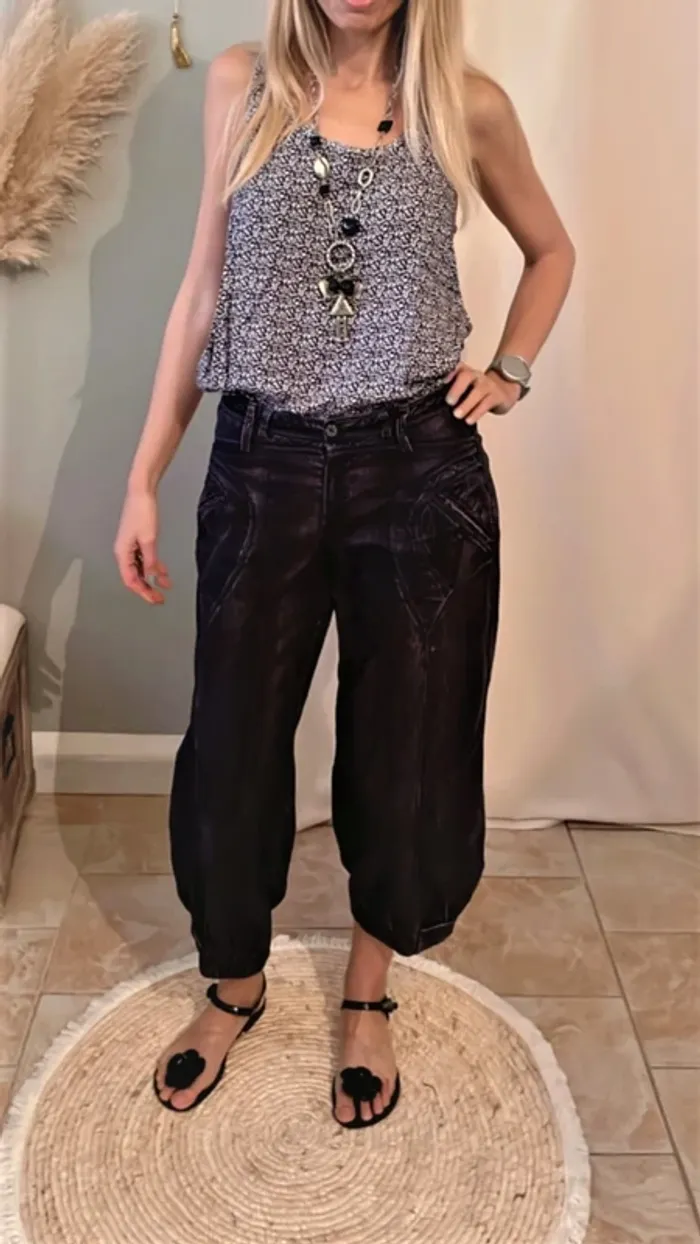 Pantalon velours côtelé, vintage et bohème taille 38 One Step