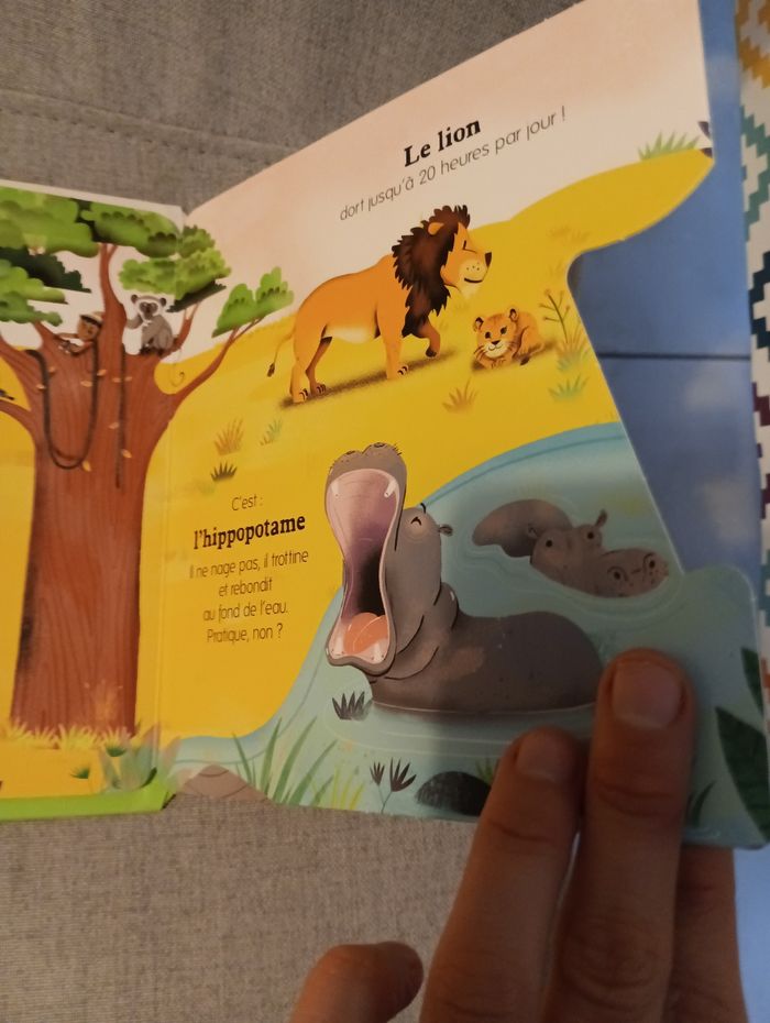 Livre bébé avec flaps a ouvrir ouvre et découvre les animaux neuf - photo numéro 7