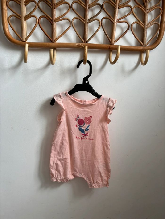Combinaison été rose 3 mois