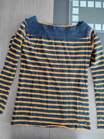 T-shirt manches longues rayé