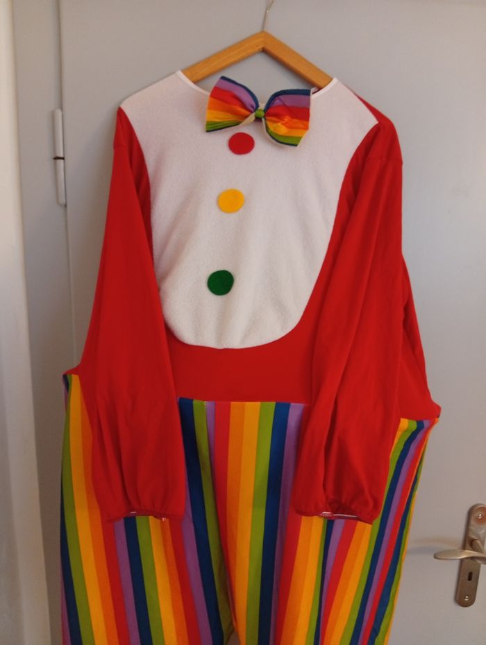 Rigolote combinaison clown multicolore M - photo numéro 2