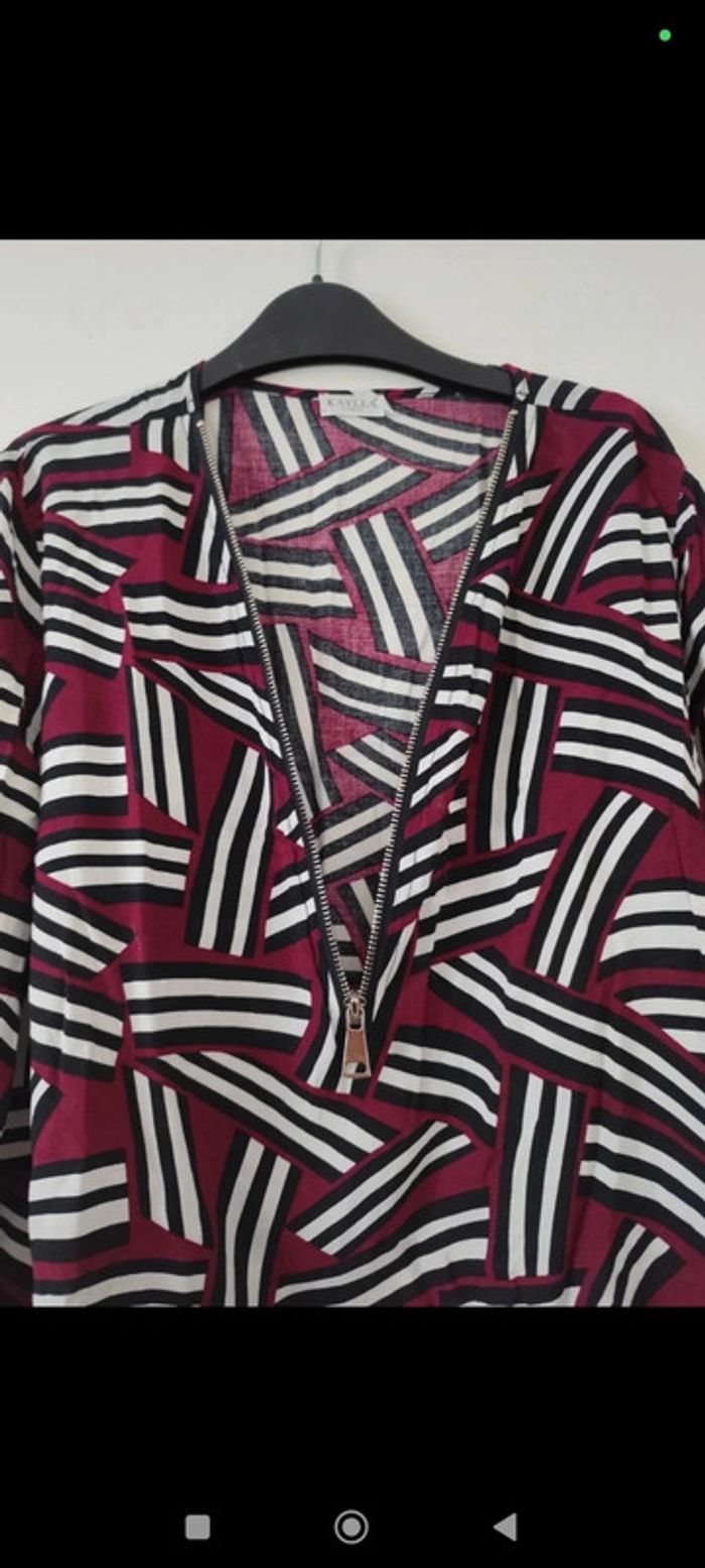 Tunique longue ou robe colorée taille L/XL Kaylla - photo numéro 3