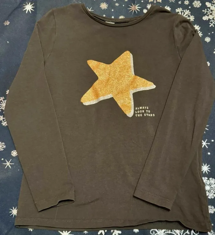 T-shirt manches longues fille 7/8ans H&M