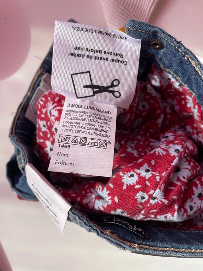 Un jean et un t-shirt manche longue 3/6mois - photo numéro 6