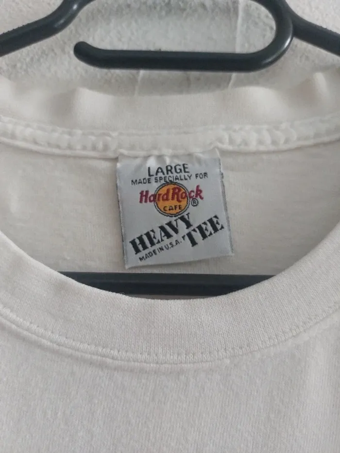 T-shirt Hard Rock Café San Francisco blanc vintage Taille L - photo numéro 3