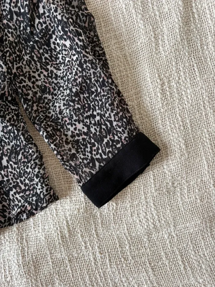 Chemise IKKS, taille 36 léopard - photo numéro 4