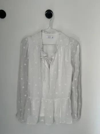 Chemisier blanc bohème