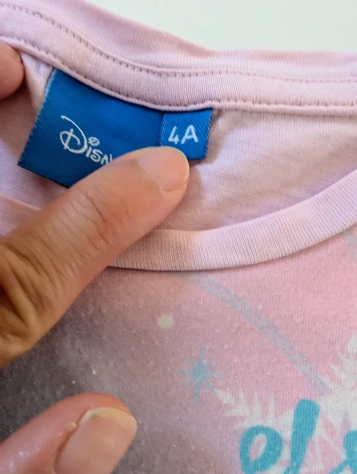 Tee shirt Reine des Neiges Elsa Frozen 4 ans - photo numéro 4