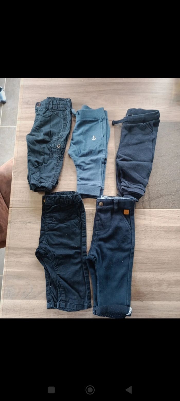Lot 5 pantalons 6 mois