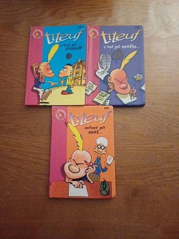Lot de 3 livres Titeuf