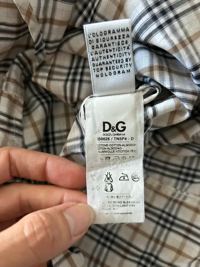 Chemise à carreaux Dolce Gabbana - photo numéro 7