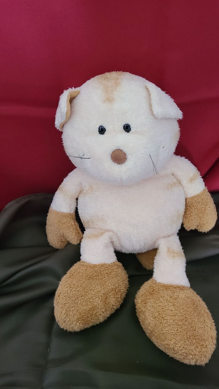 Chat JANTA doudou beige tigre - photo numéro 5