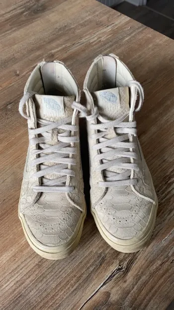 Vans beige/blanc cassé en daim
