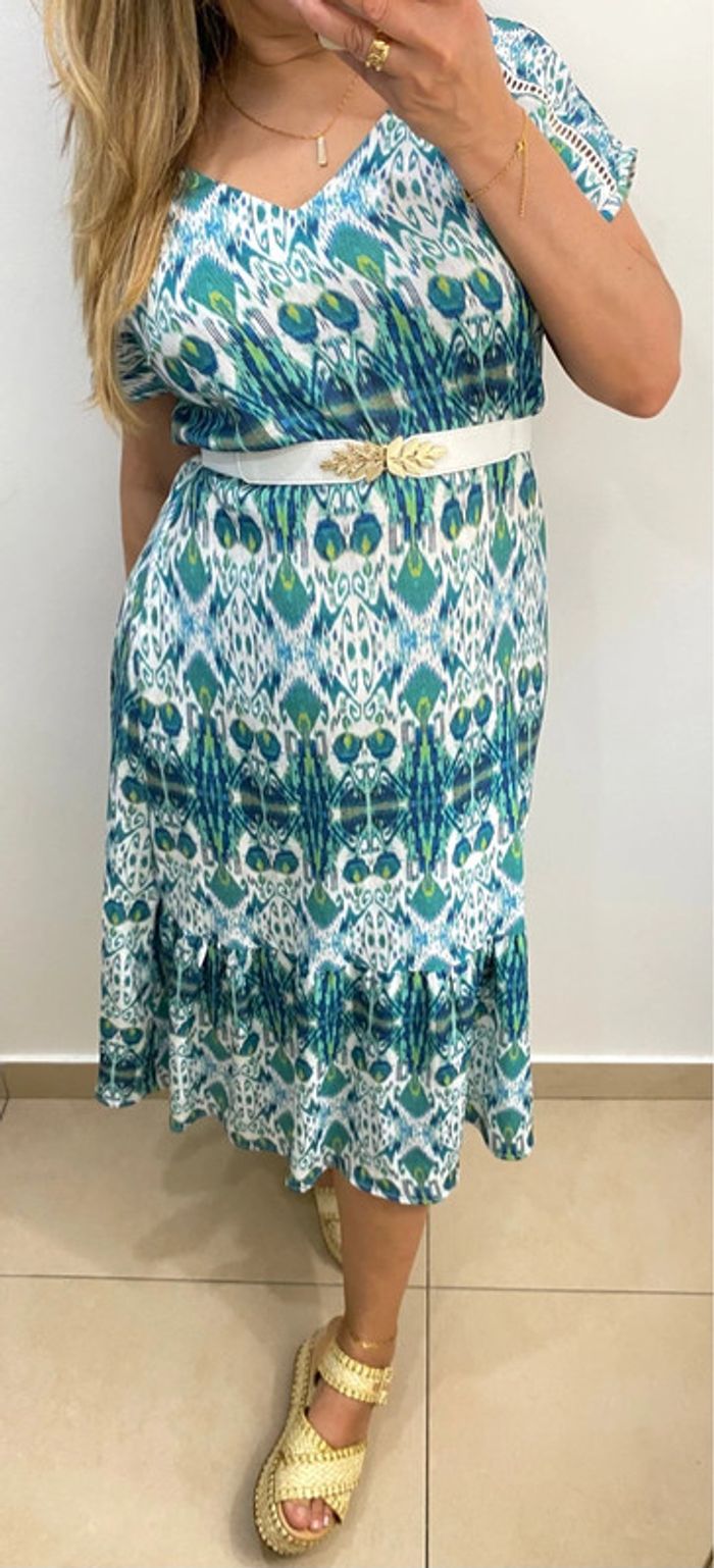 Robe longue imprimée - photo numéro 2