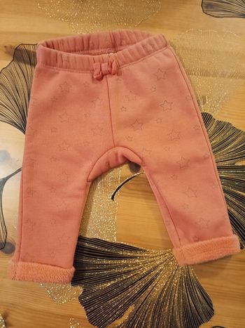 Pantalon rose étoile _ 3 mois 