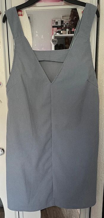 Robe salopette en velours côtelé , bleu clair, SHEIN, S