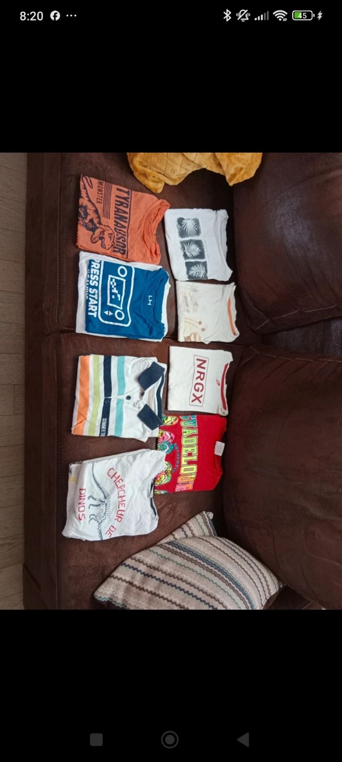Lot de t shirt 8 ans