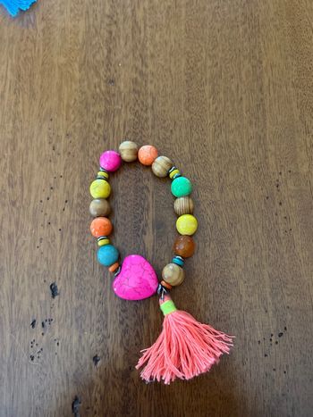 Bracelet perles multicolores