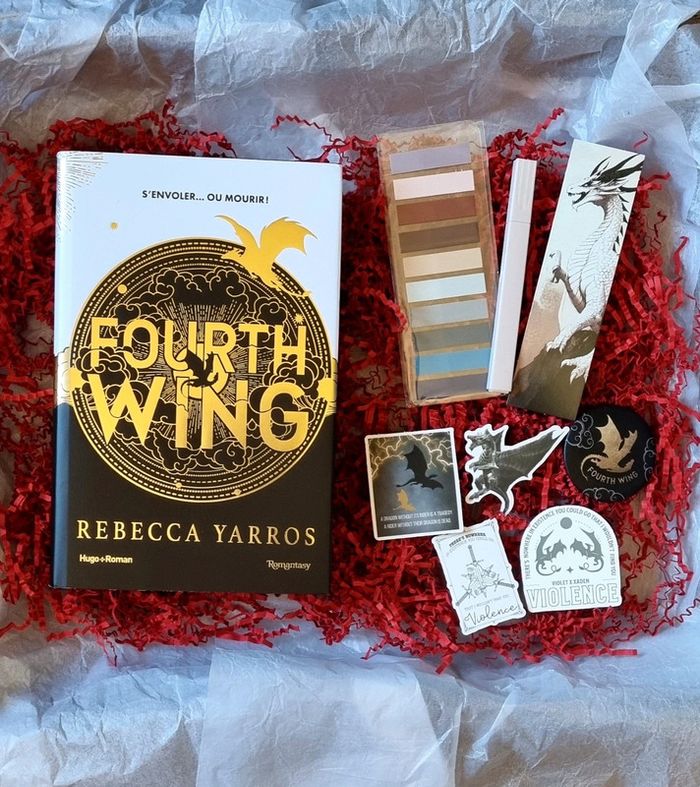 Box Fourth Wing avec défaut + Goodies