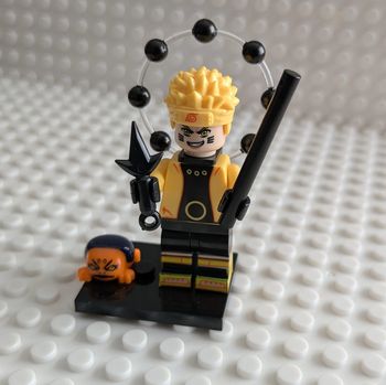 Figurine Naruto Mode Sennin des six chemins et Kurama , style lego