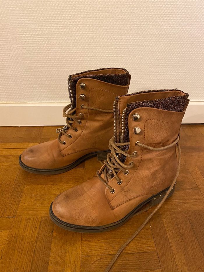 Bottines camel - photo numéro 3