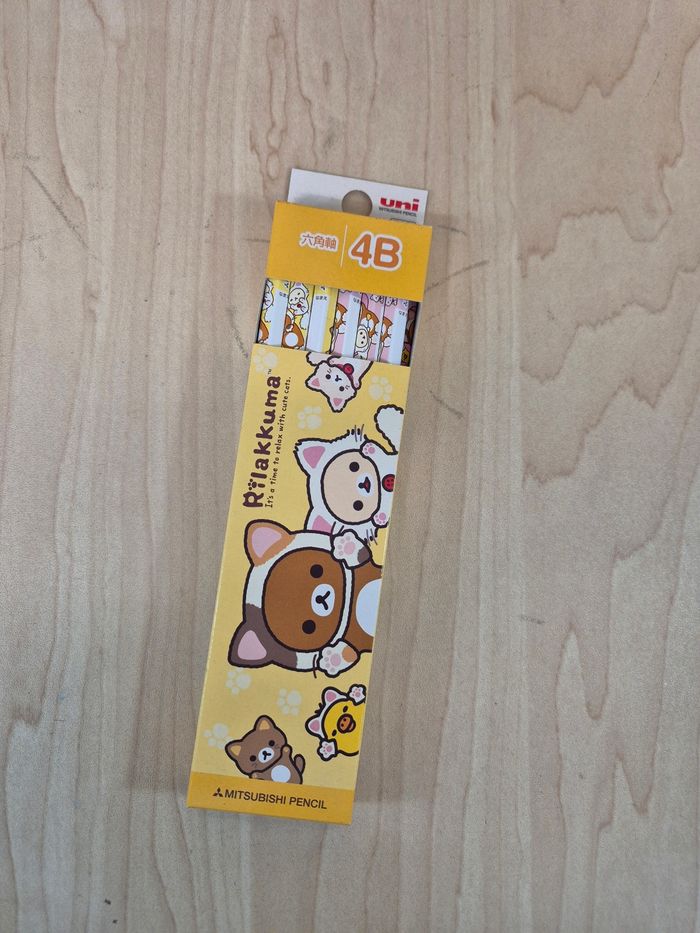 Boîte 12 crayons à papier 4B Rilakkuma