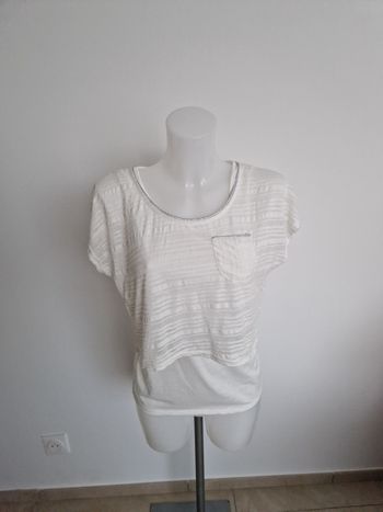 Haut blanc 2 en 1 Cache Cache