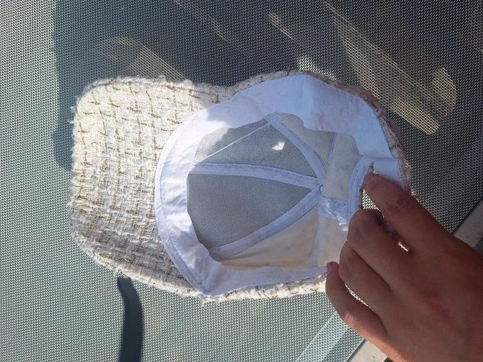 Casquette blanche or - photo numéro 3