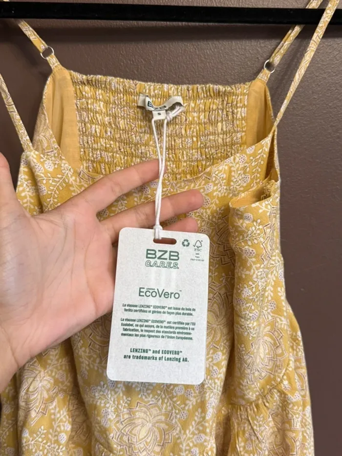 Robe à bretelle jaune Bizzbee - photo numéro 5