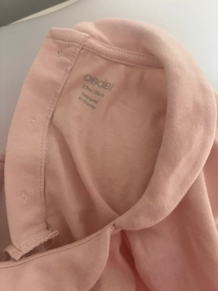 T-shirt manches longues col Claudine – Obaïbi – 23 mois - photo numéro 3