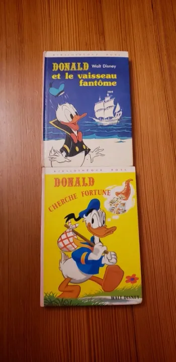 Lot de 2 livres bibliothèque rose Donald Walt Disney