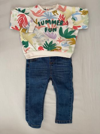 Ensemble sweat / pull + jean