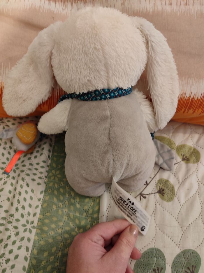 Doudou lapin tao oiseau - photo numéro 2
