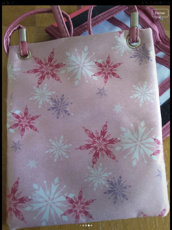 Sac à main  avec porte feuille reine des neiges - photo numéro 6