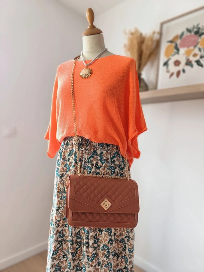 Sac à main neuf marron & doré – chic et pratique ! - photo numéro 3