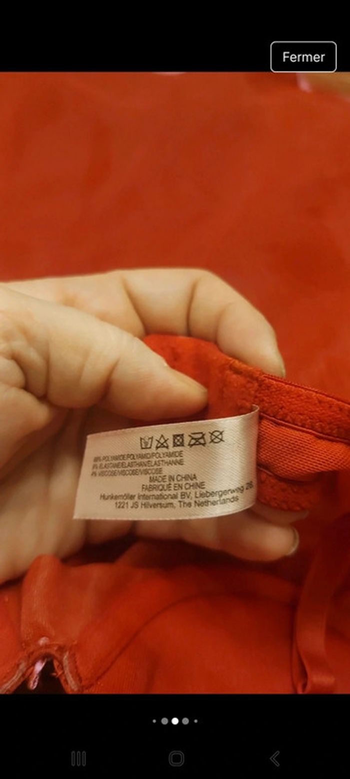 Nuisette rouge Hunkemöller taille M - photo numéro 11